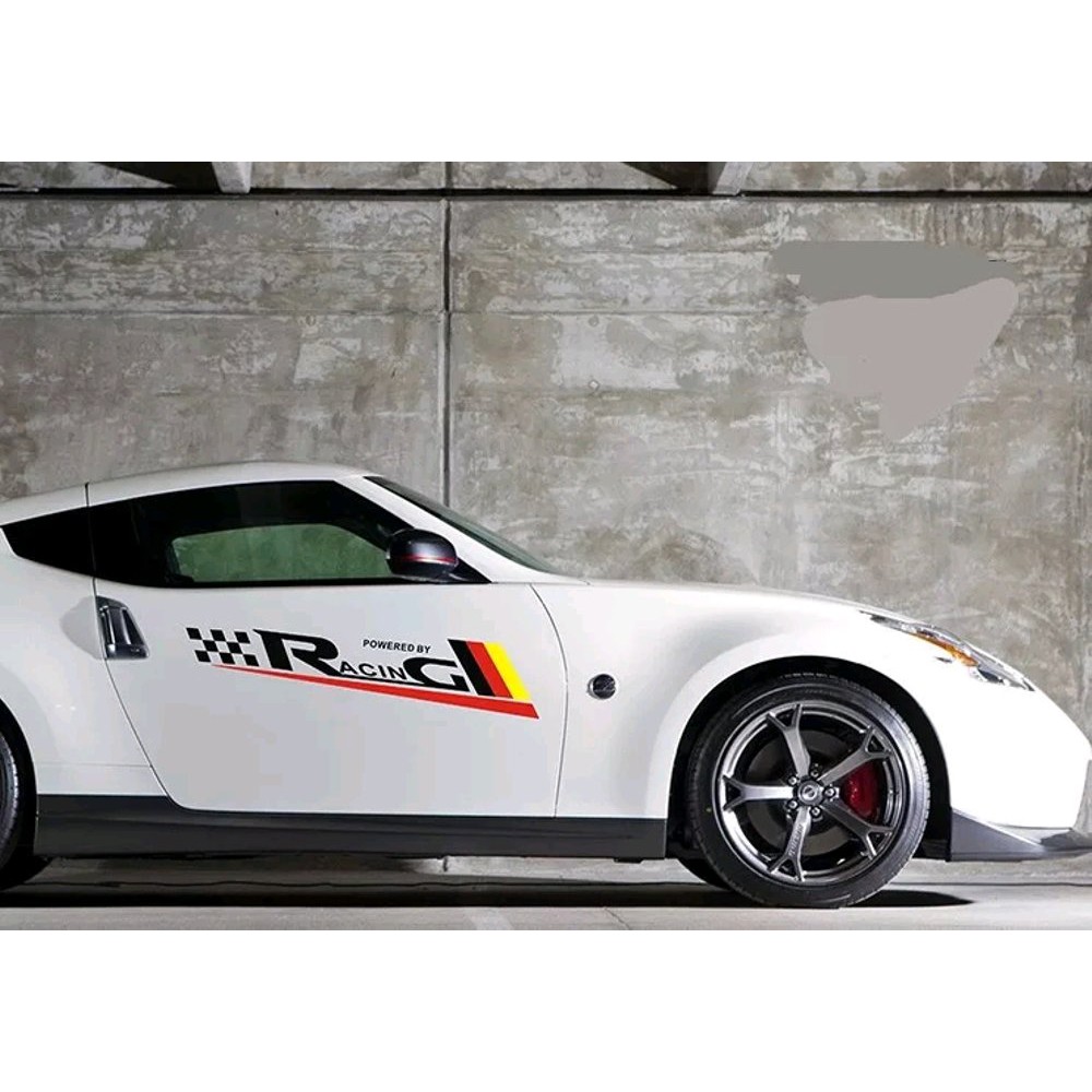 Sticker Mobil Cutting Stiker Powered By Racing Stiker Minimalis All Tipe Mobil