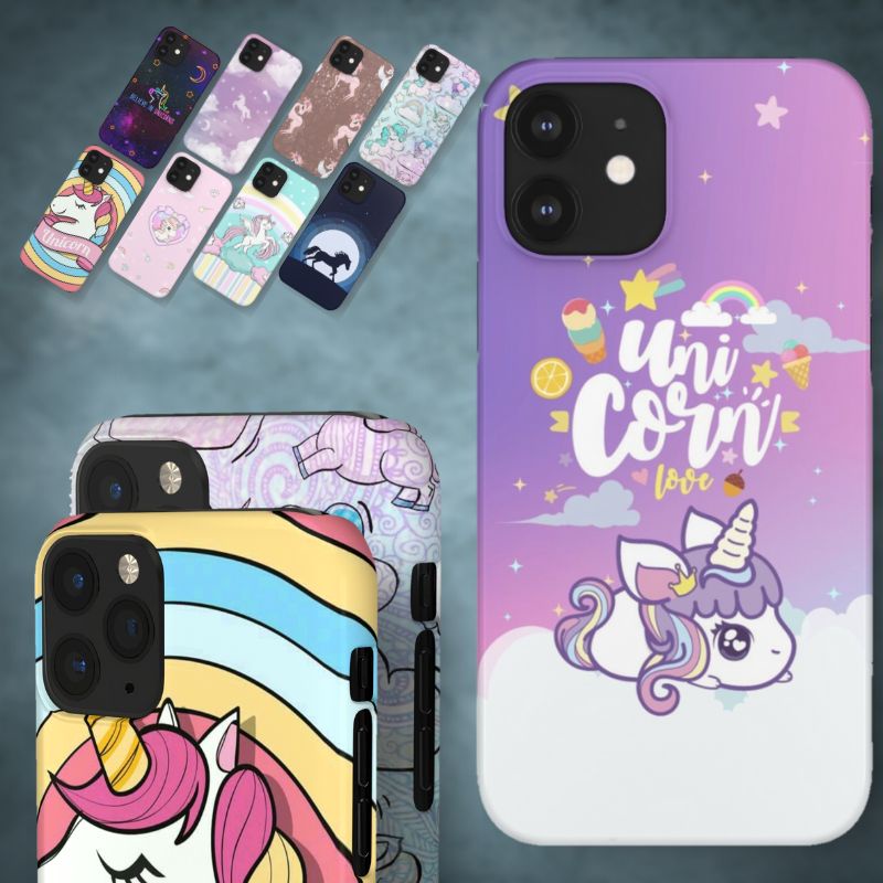 LENOVO Unicorn Kartun Lucu My Little Pony Soft Hard Mirror Case Casing Cover LENOVO Vibe C K3 K4 K5 