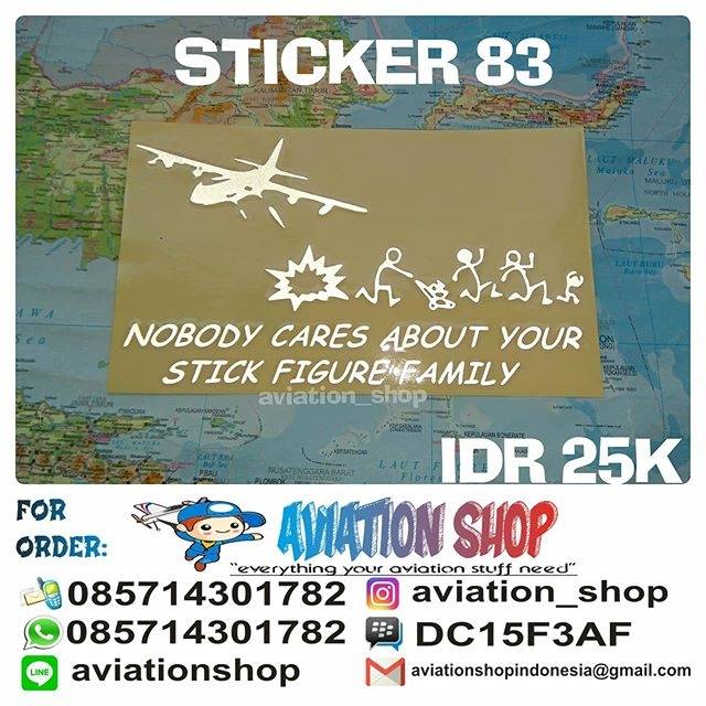 

Sticker stiker Nobody Cares About Your Stick Family Figure