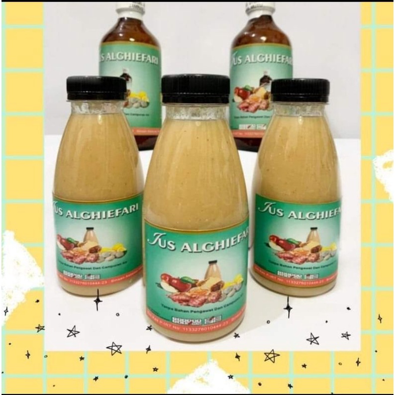 Jus nya kental -Juice Bawang Putih Tunggal Jahe Merah Lemon Madu Hutan Cuka Apel Obat Herbal Jantung