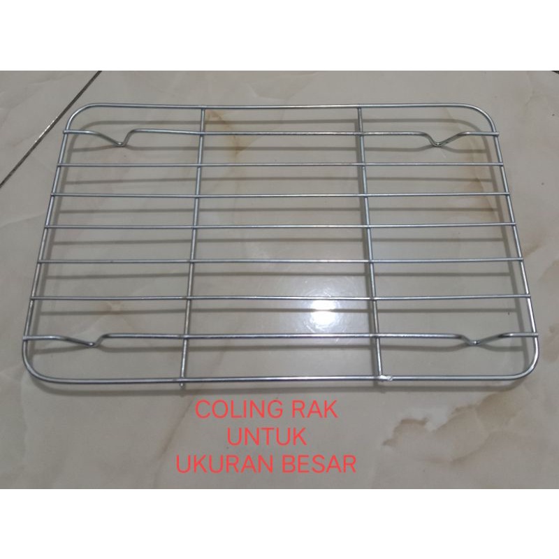 COOLING RAK DAN WADAH  MINYAK BAHAN STAINLESS / RAK PENIRIS MAKANAN / RAK PENDINGIN KUE / RACK PENIRIS SERBAGUNA