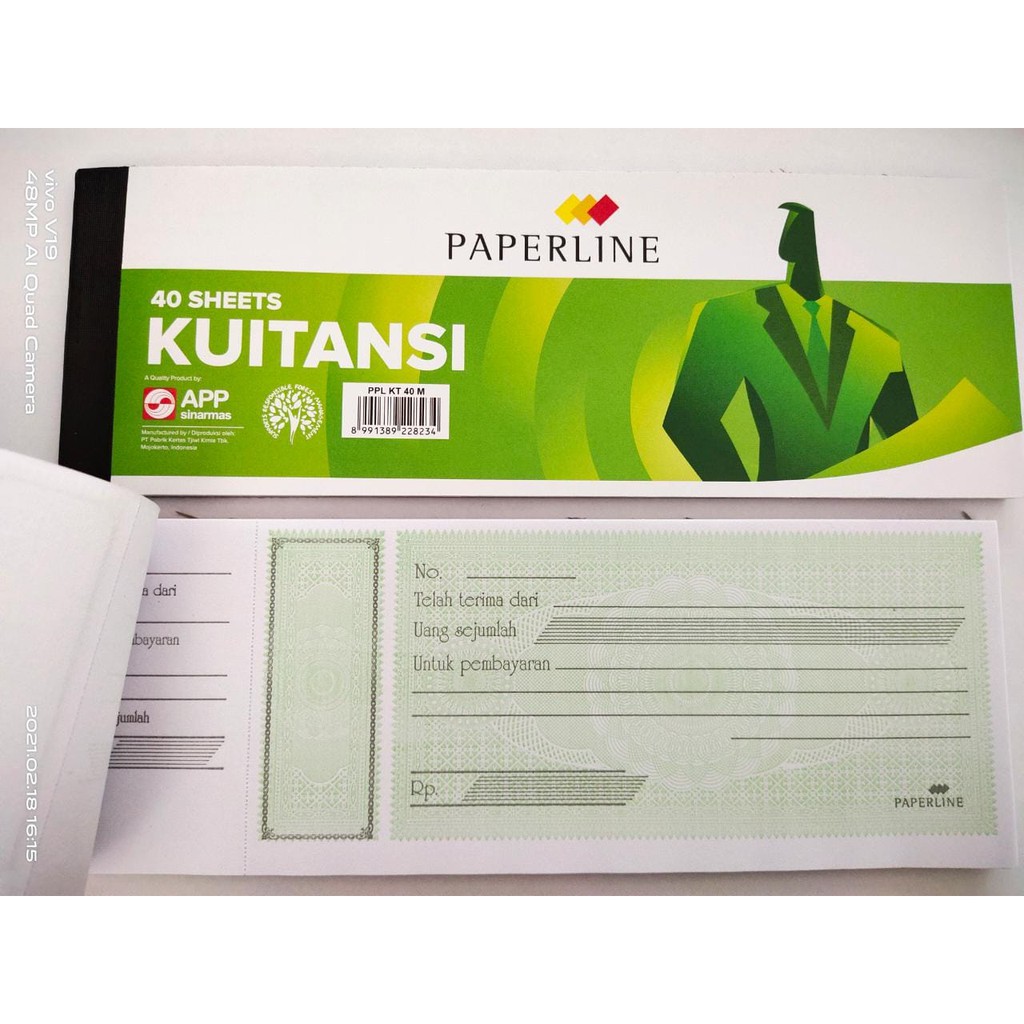 

PAPERLINE Kuitansi KT 40 M kecil isi 40 lembar