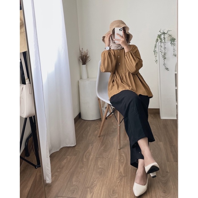 HIZA - Ami Blouse | Blouse Basic Wanita Terlaris | Blouse Busui