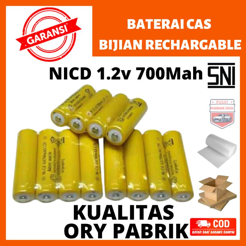Baterai rechargeble Batre cas batre isi ulang mainan batu cas tamia