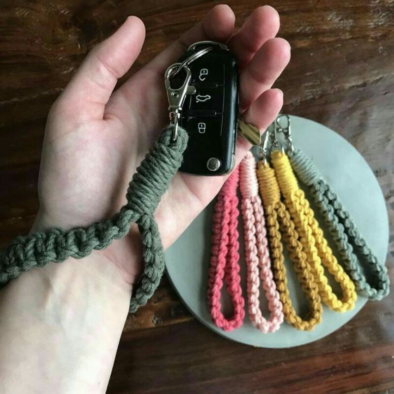 Macrame Wristlet Keychain / Key / Keychain / Gantungan / Gift