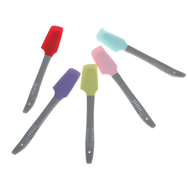 1pc Spatula Silikon Mini Untuk Mencampur Krim / Mentega / Adonan Kue