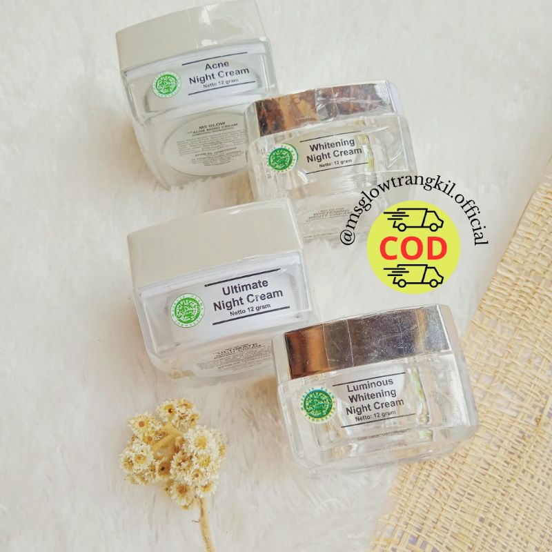 MS GLOW NIGHT CREAM ECER/MS GLOW BISA ECER