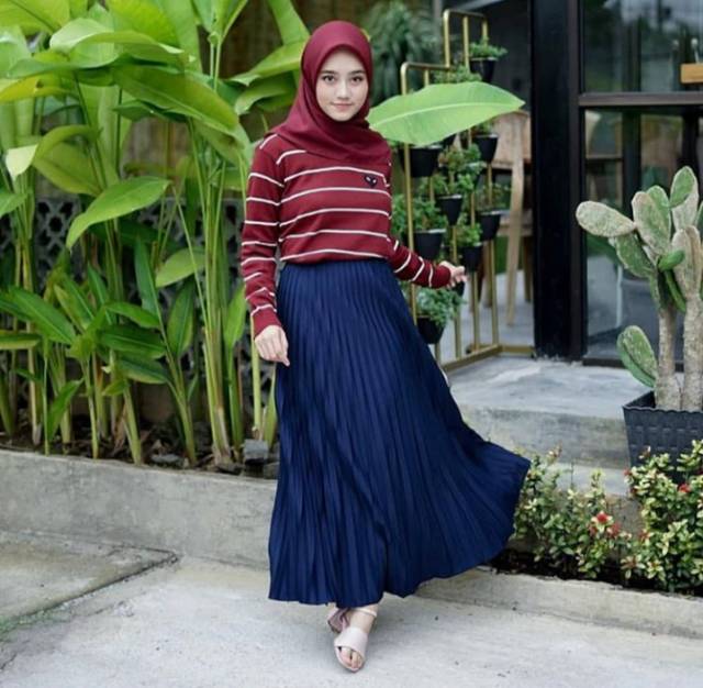 Rok Plisket Mayung Jumbo//Rok Plisket Warna Kumplit//Rok Plisket Mayung Best seller (bisa cod)