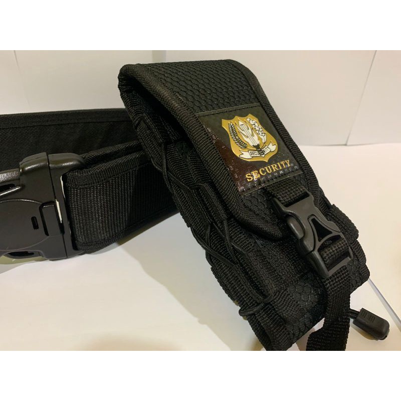 SARUNG HP SECURITY / SATPAM DOMPET HP PINGGANG LOGO SECURITY TAS HP PINGGANG LOGO SECURITY