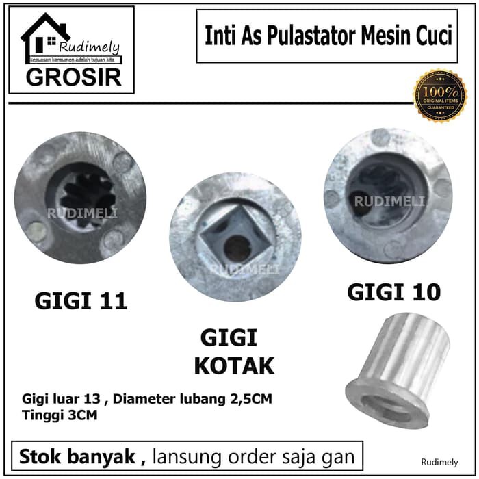 Grosir multi Inti As Pulsatator Mesin Cuci 11 gigi 10 gigi bulat/kotak