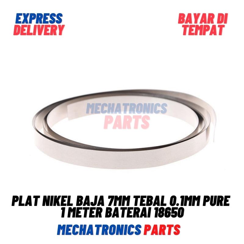 [DEV-9231] PLAT NIKEL BAJA 7MM PURE 1 METER BATERAI 18650