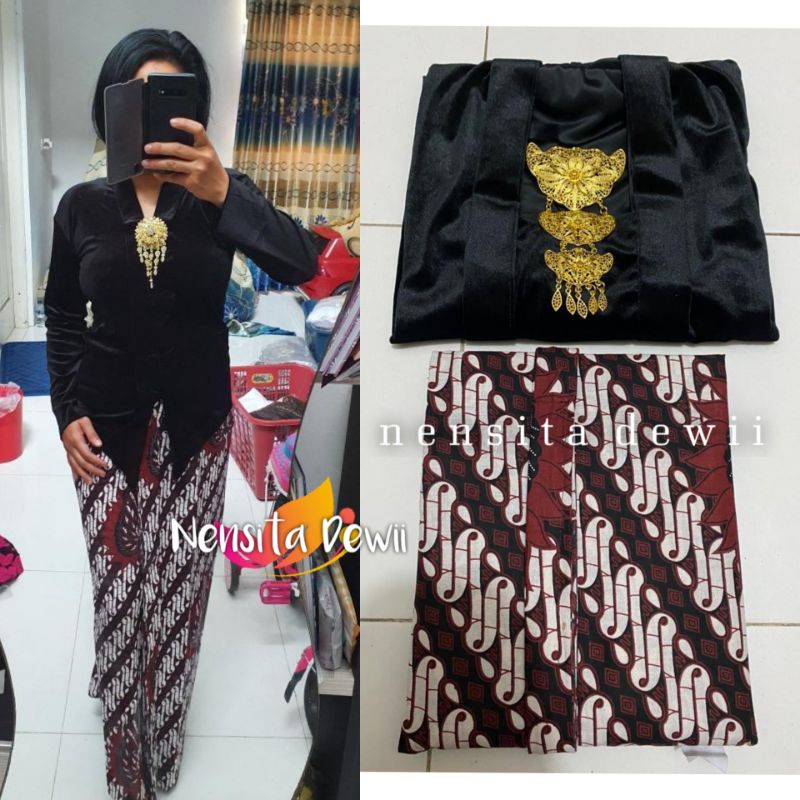 Set Kebaya + Jarik Instan / Motif Lengkap