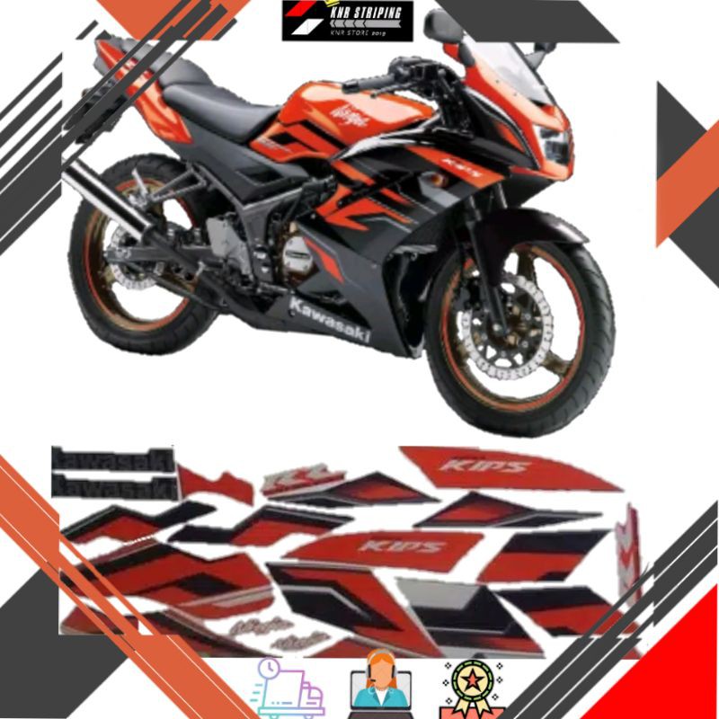 Striping kawasaki ninja 150rr 2015 orange