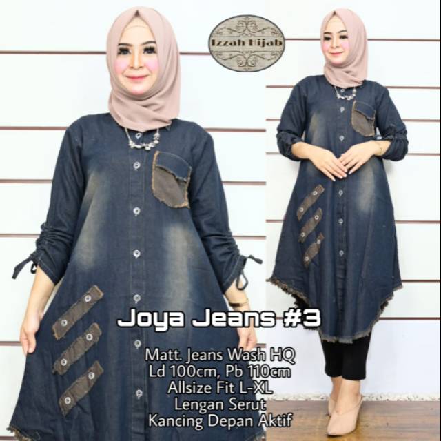 JOYA JEANS#3, TUNIK JEANS MURAH