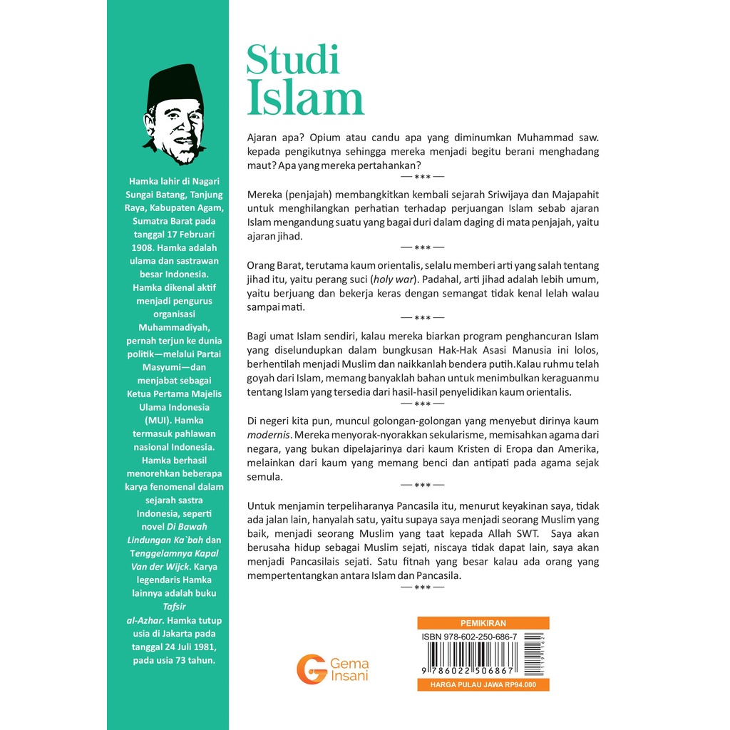 Buku Studi Islam - Buya Hamka - Gema Insani 100% Original