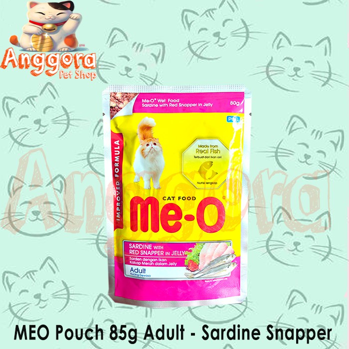 Makanan Kucing basah MEO pouch 80g Adult &amp; Kitten All Varian