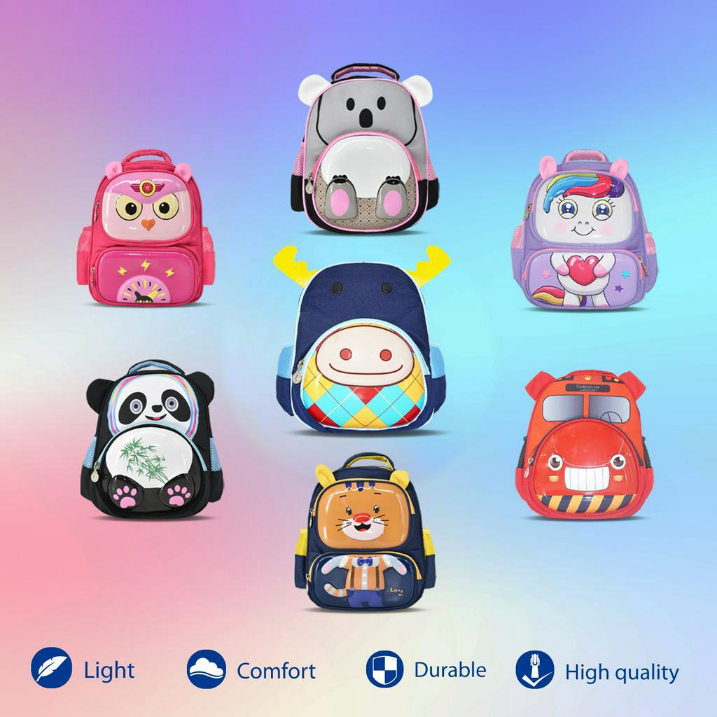 Newtonkids-Tas Ransel Sekolah Anak Paud-Tk/Ransel Sekolah Embosh Karakter/Ransel Terkini/Tas Fashion Anak/Tas Anak Import Terbaru