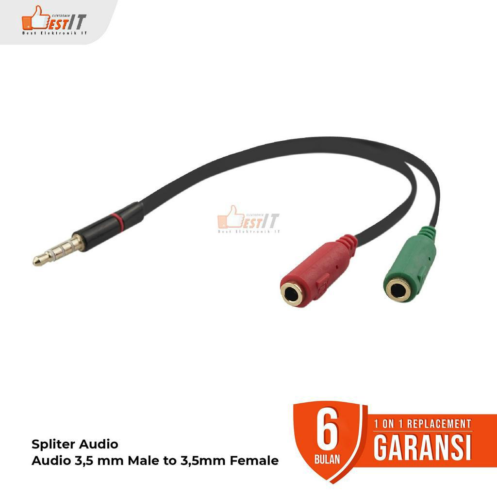 NUZ Kabel Audio Spliter 1-2 untuk Smartphone