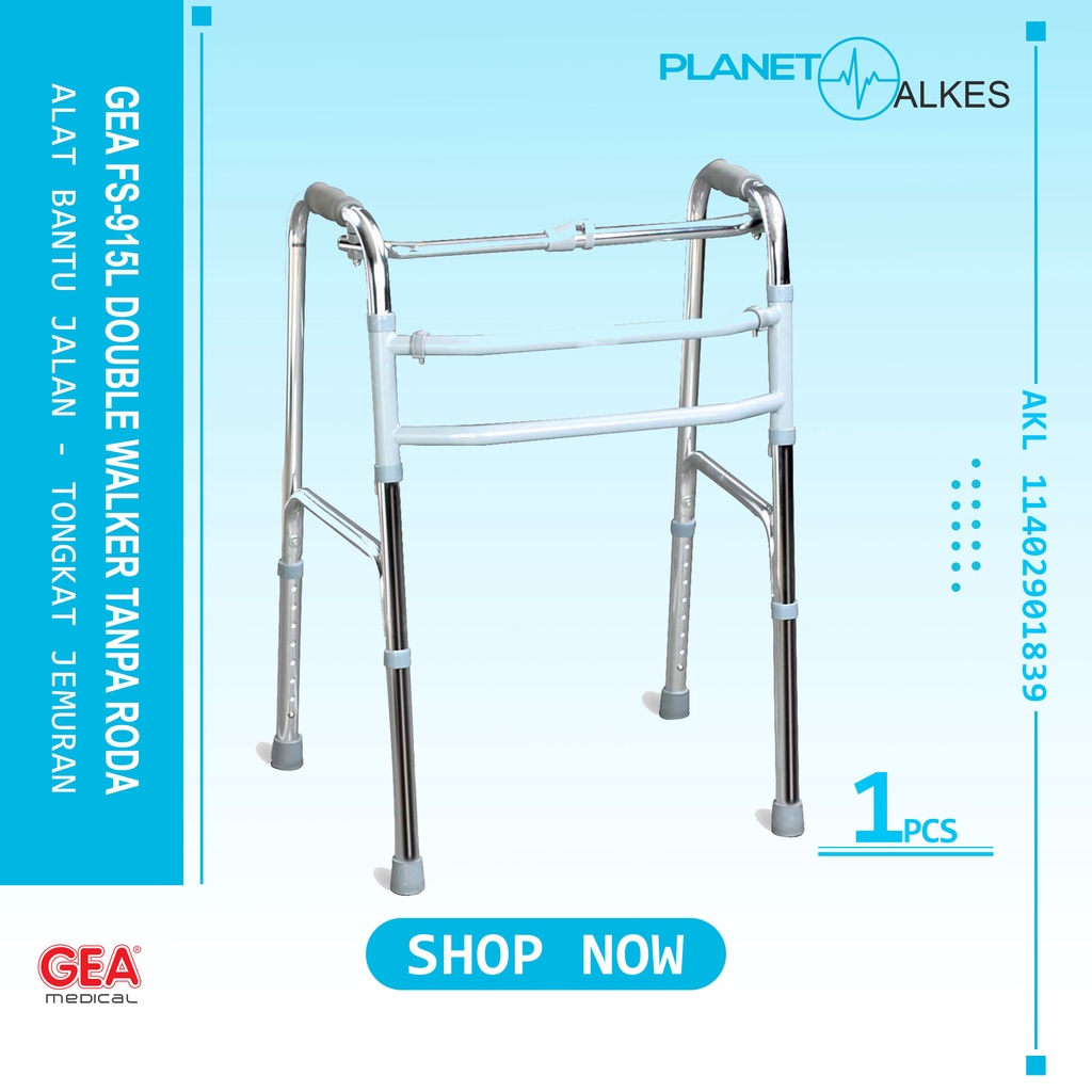 Walker Double GEA FS915L - Alat Bantu Jalan (Tanpa Roda) / Double walker Jemuran GEA FS 915 L
