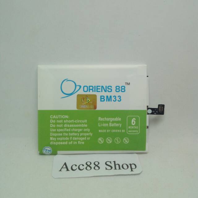 Baterai Batre Battery Double Power Xiaomi Redmi Mi 4I BM33 OR88/ Oriens88