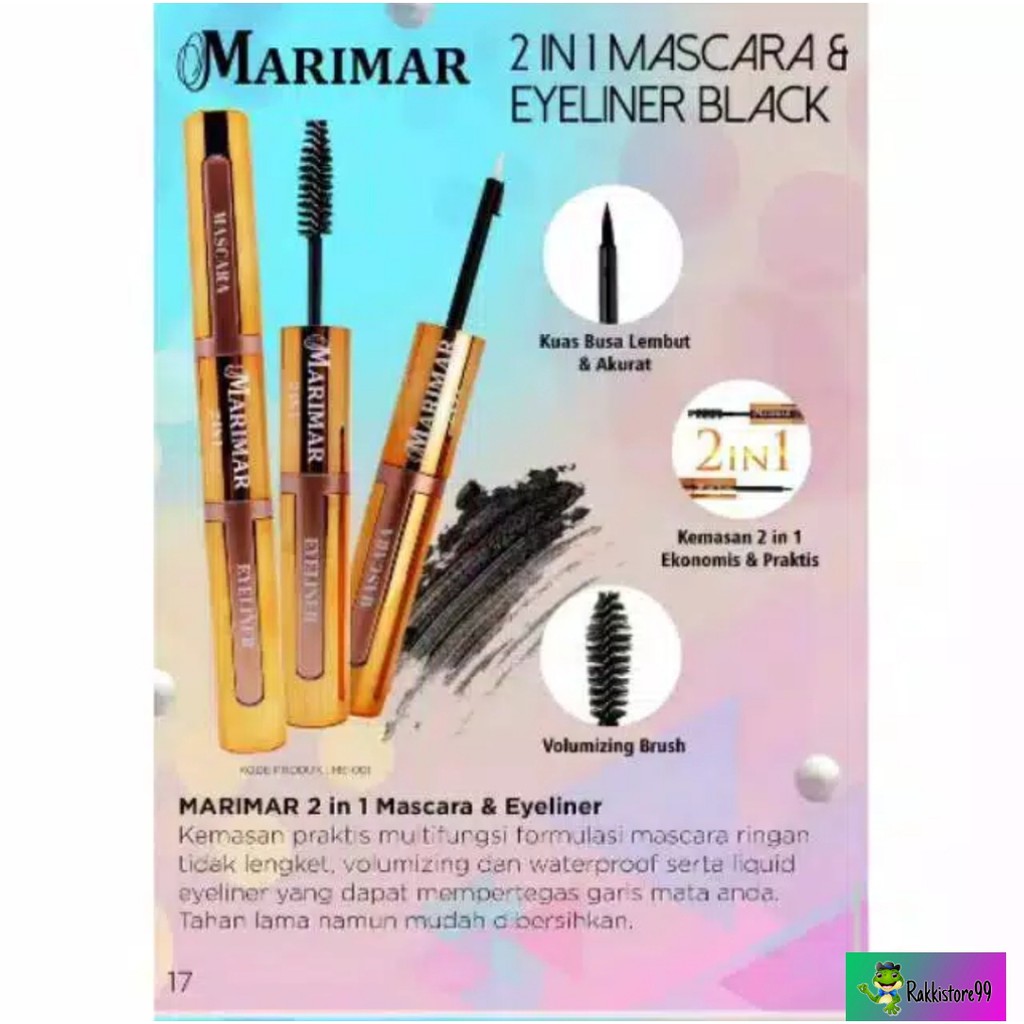 ❣️Rakkistore99❣️ Marimar 2in1 mascara &amp; eyeliner (100% Original)