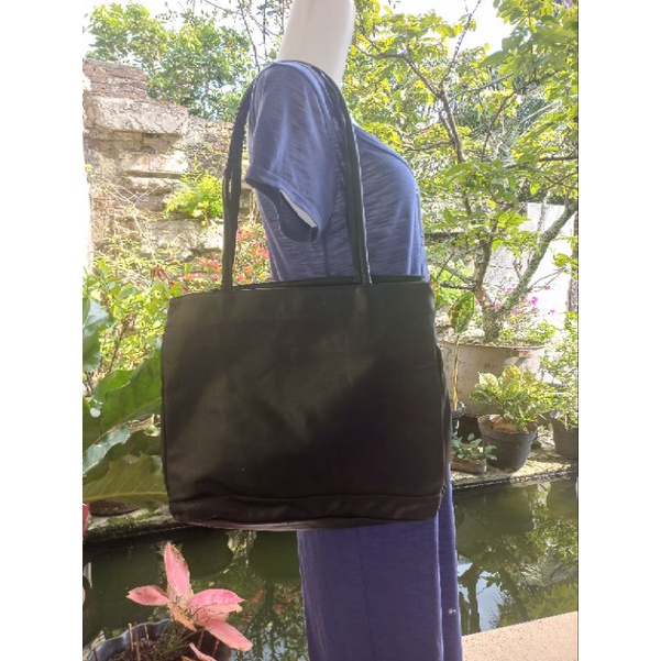 preloved tote bag polos hitam