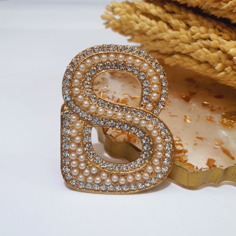 Brooch Buttonscarves KW / Bross Buttonscarves KW / Bross Button KW-07 Gold