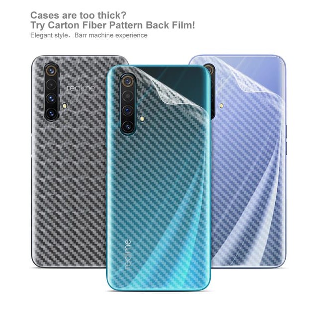 REALME 9 4G 9i 9 PRO PLUS 8 8 PRO 7 7 PRO 7i C17 6 6 PRO NARZO 5 5 5i 5s BACK SKIN CARBON GARSKIN ANTI GORES BELAKANG