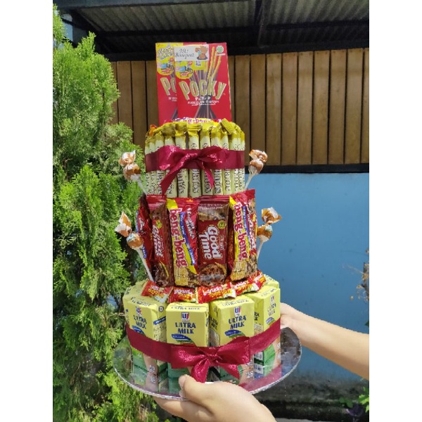 

tower snack tingkat 3 | Snack tower | Snack ulang tahun murah