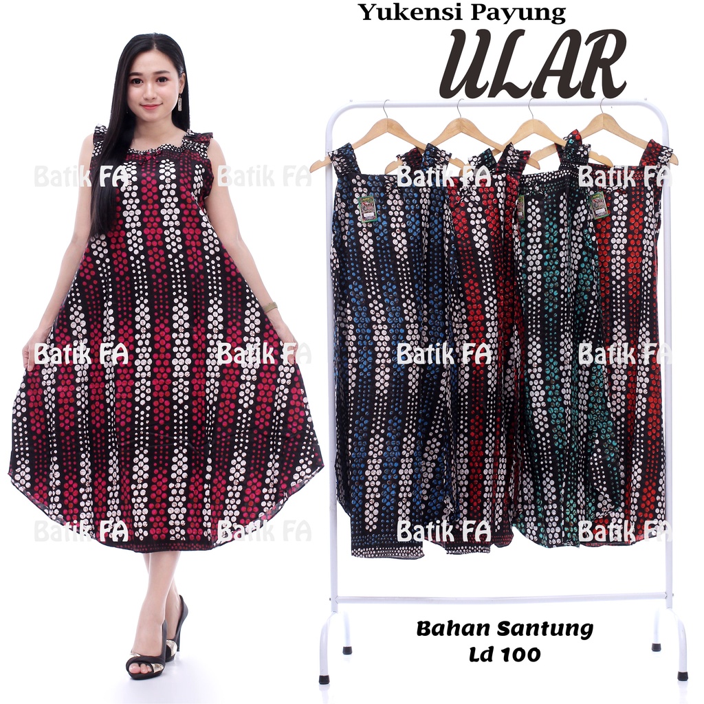 BATIK WANITA KEKINIAN DASTER RAYON YUKENSI  ( BLASTER POLKA GARDEN SHABBY MONOCROM AURORA MALIKA SAKURA ) BUMIL MURAH ADEM-YKS PAYUNG ULAR