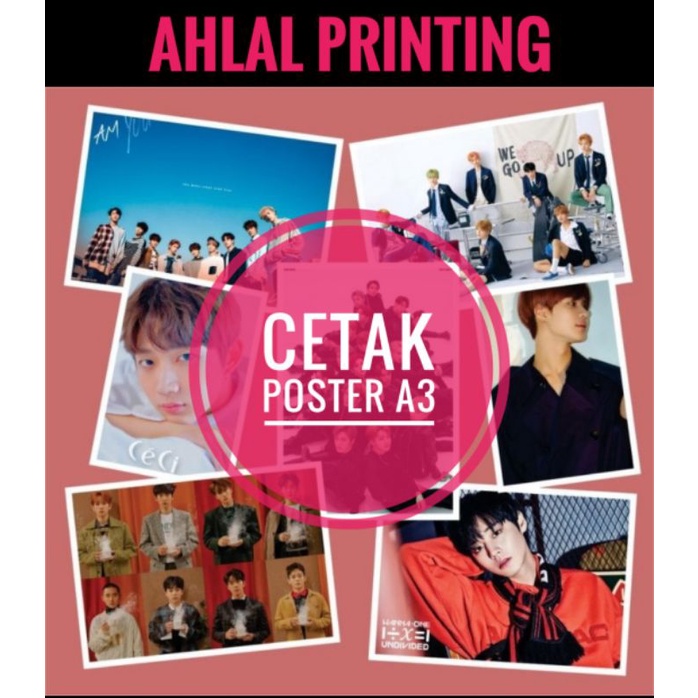 CETAK POSTER A3+| CETAK FOTO A3 | CETAK PAMPLET A3 | HIASAN DINDING A3