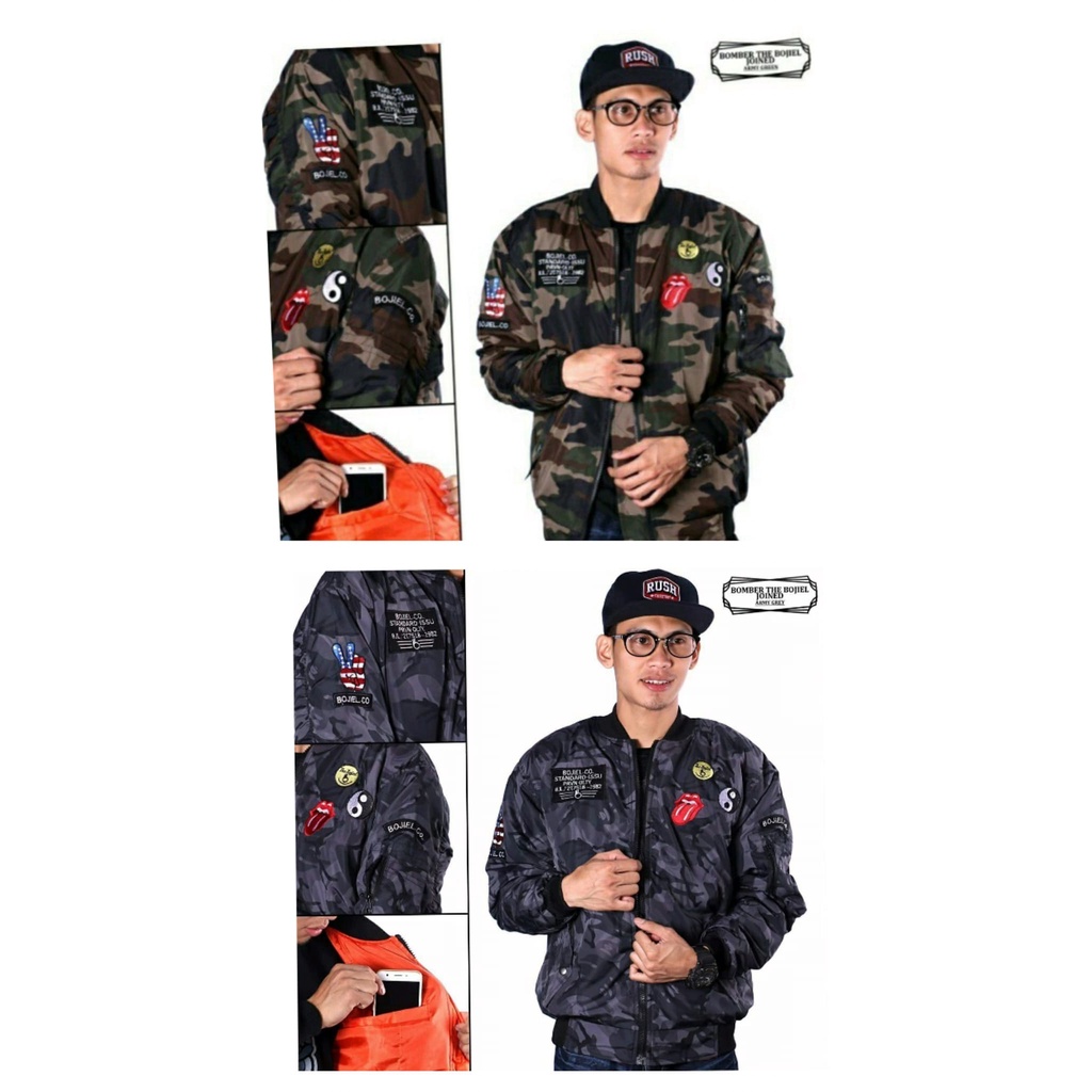 Bomber Loreng Jaket Loreng TNI