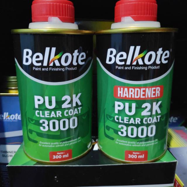 

BISA COD ( BAYAR DITEMPAT ) Belkote 3000 - clear coat pu 2k - High Gloss