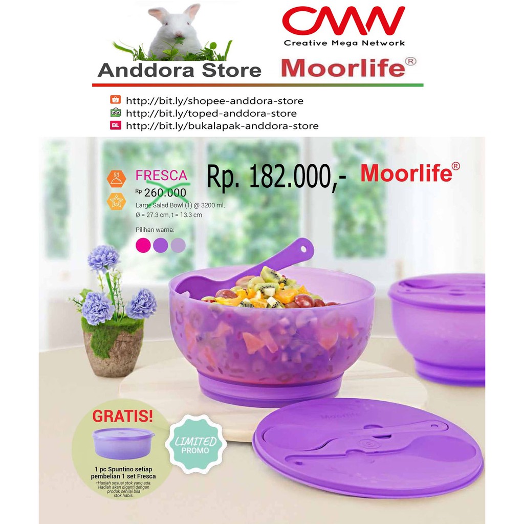 Moorlife Fresca / Mangkok Salad / Mangkok Es Buah / Promo