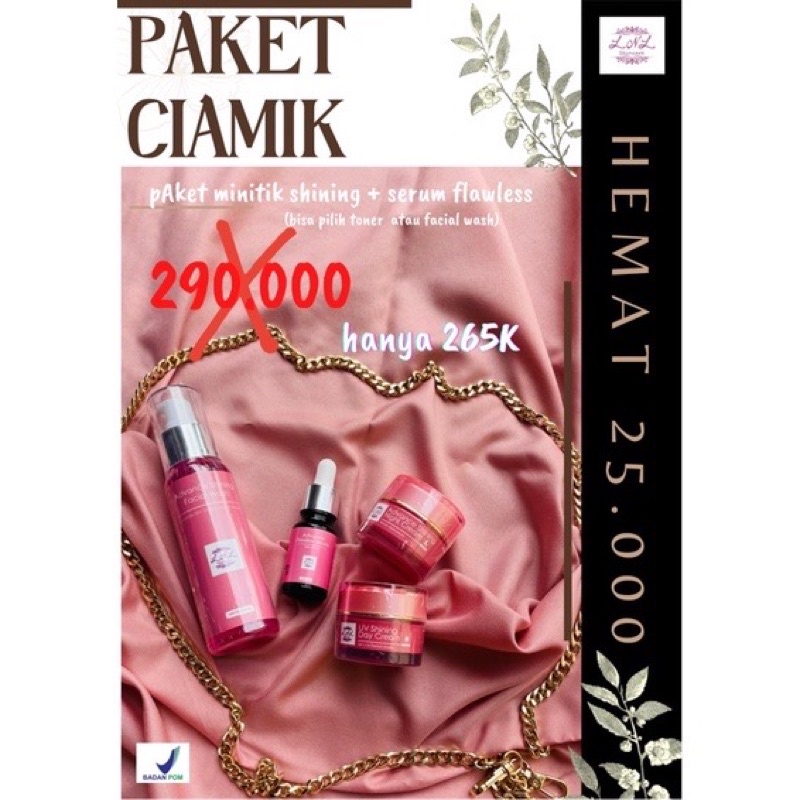 PAKET CIAMIK SHINING LNL SKINCARE