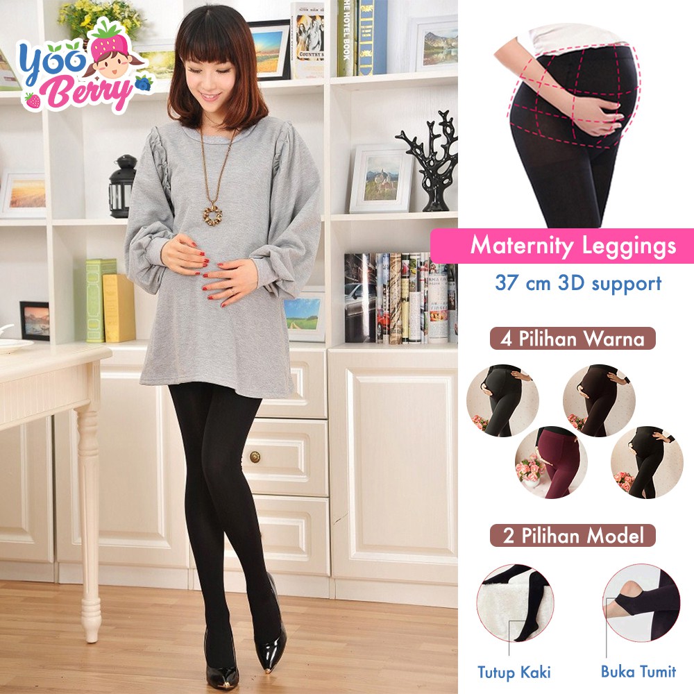 YooBerry Maternity Legging 3D Support Fit XXXL Celana Panjang Ibu Hamil Berry Mart