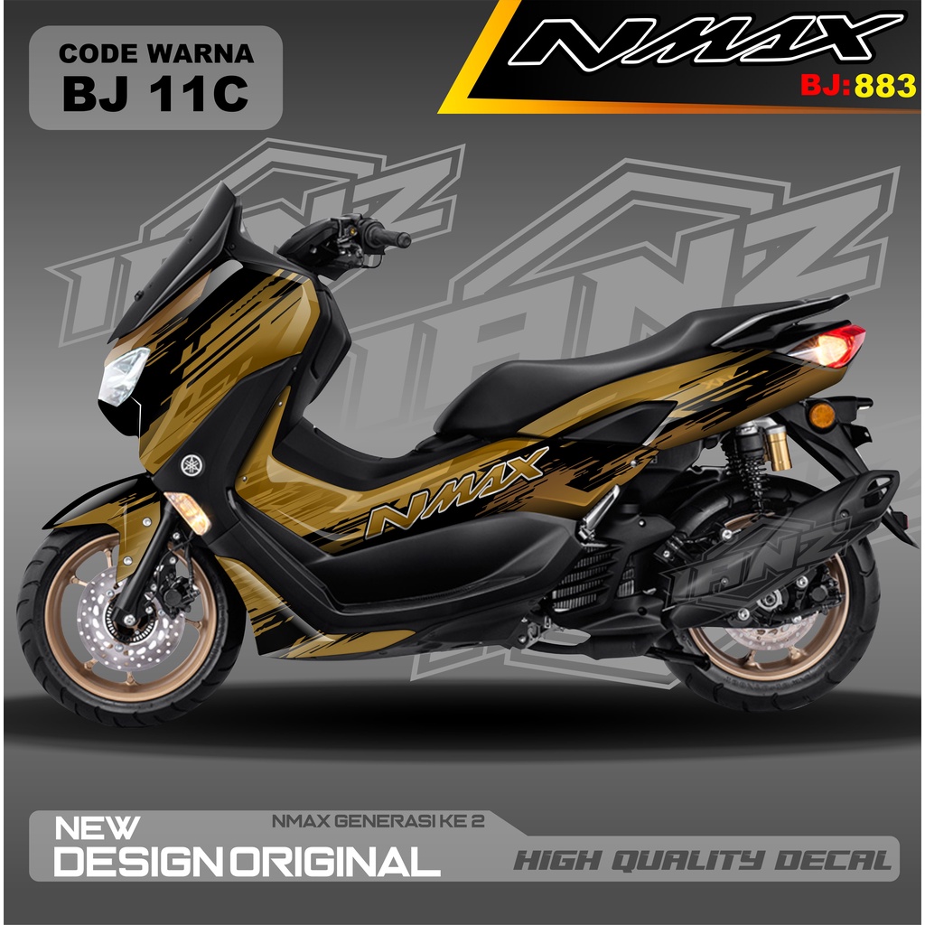 DECAL STICKER NMAX FULL BLOK/ DECAL FULL BODY NMAX / DECAL STIKER FULL BODY NMAX / STIKER DECAL NMAX TERBARU