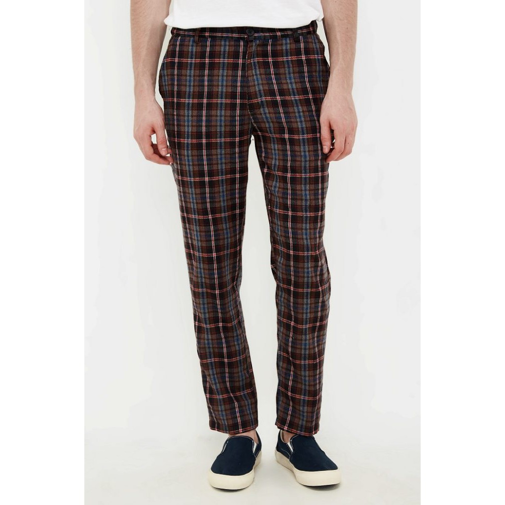 

Erigo Checked Pants Avanoska Brown