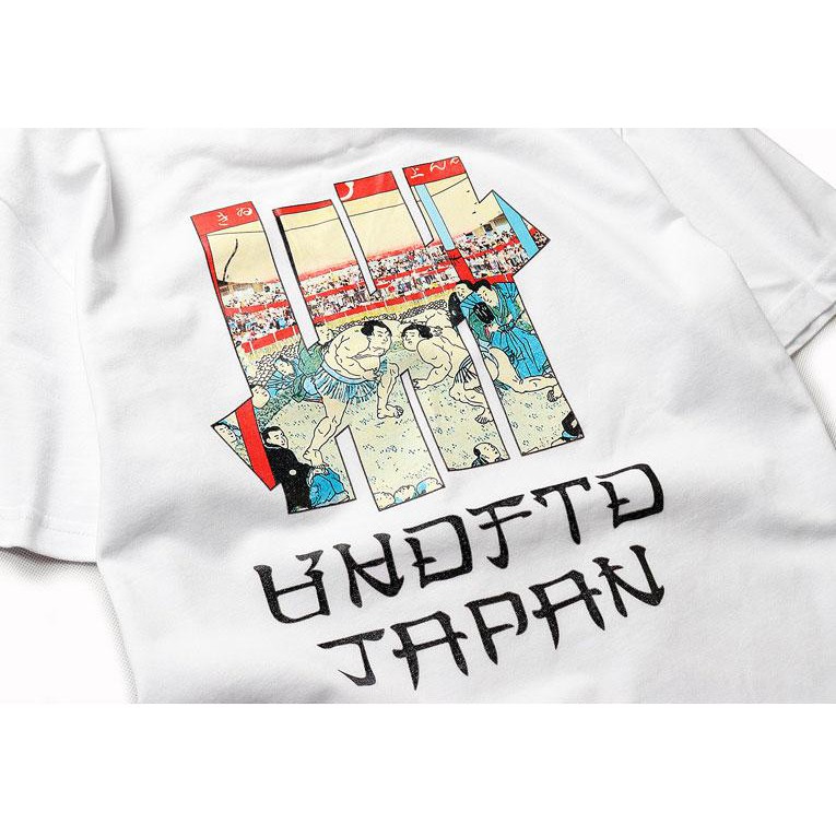 Undefeated T-shirt Japan Limited UKIYOE SUMO Tee Men Women Short Sleeve Letter Print Cotton Shirt