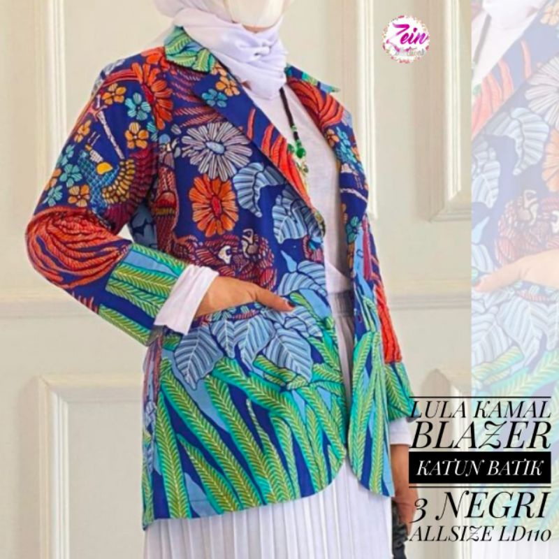 blazer lula kamal blazer kantor jas wanita blazer batik