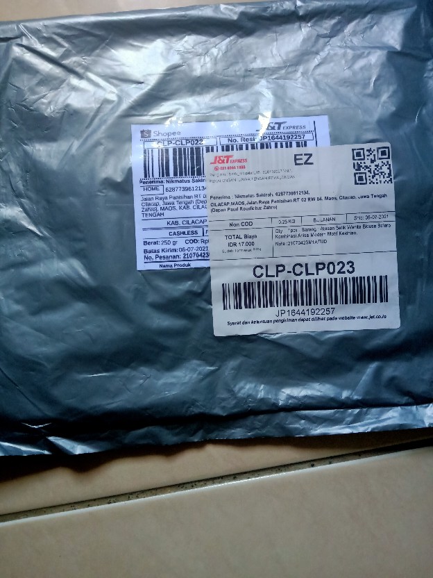 Atasan Batik Wanita Blouse Bolero Kombinasi Anisa Modern Motif Kekinian