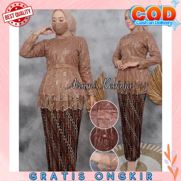 Satu Set Kebya Bridesmaid Baju Atasan Cewek Kondangan Simple Dan Elegant Bj Lamaran Cewe Cantik Mewa