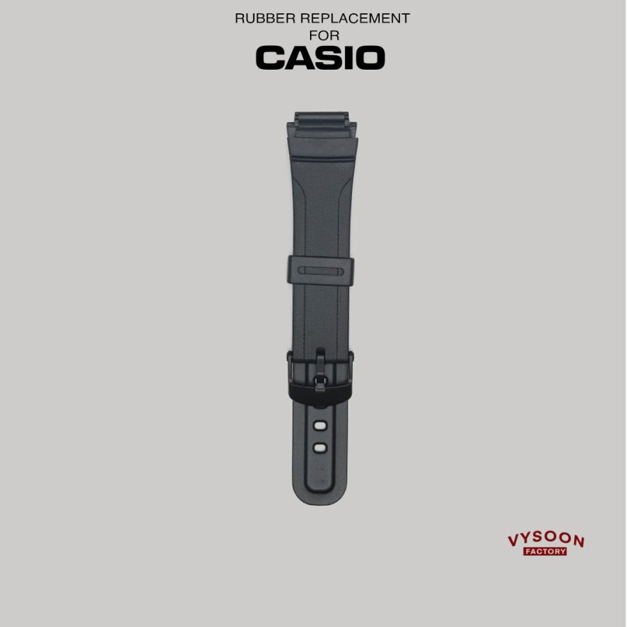 Strap Tali Karet Rubber Casio Original Pengganti DB-37H DB37H DB 37H