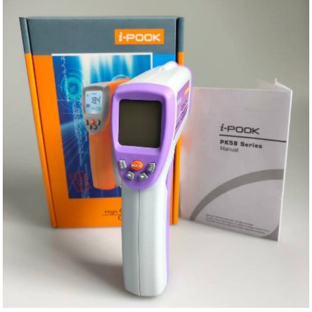 IPOOK Termometer Digital Suhu Badan Tubuh Thermometer Infrared Thermo Gun PK58B