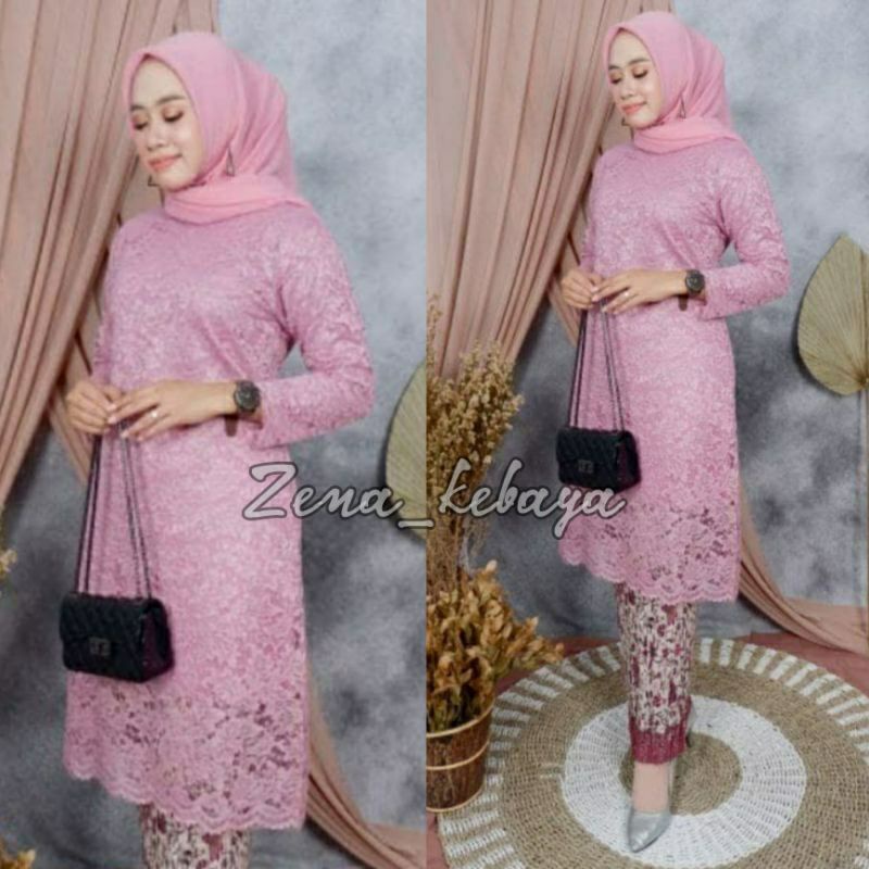 SET KEBAYA BRUKAT MODERN KEBAYA PESTA KEBAYA MODERN KEBAYA TUNIK BRUKAT