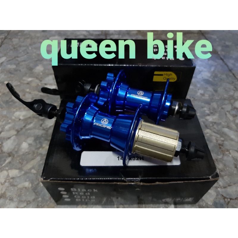 Hub freehub/hub bos bosh jangkrik pasific sp-b409 (32 hole) seri terbaru Model slup cassete diskbrake 6 bolt 6 Bearing Hub depan 2 bearing Hub belakang 4 bearing 28 hole dan 32 hole alloy Quick release