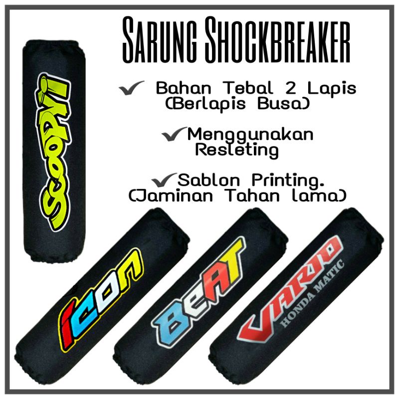 cover sarung shockbreaker belakang beat vario scoopy