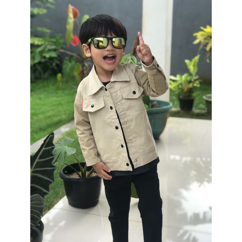 JAKET ANAK  PREMIUM CATTON TWILL UMUR 2 TAHUN SAMPAI 7 TAHUN