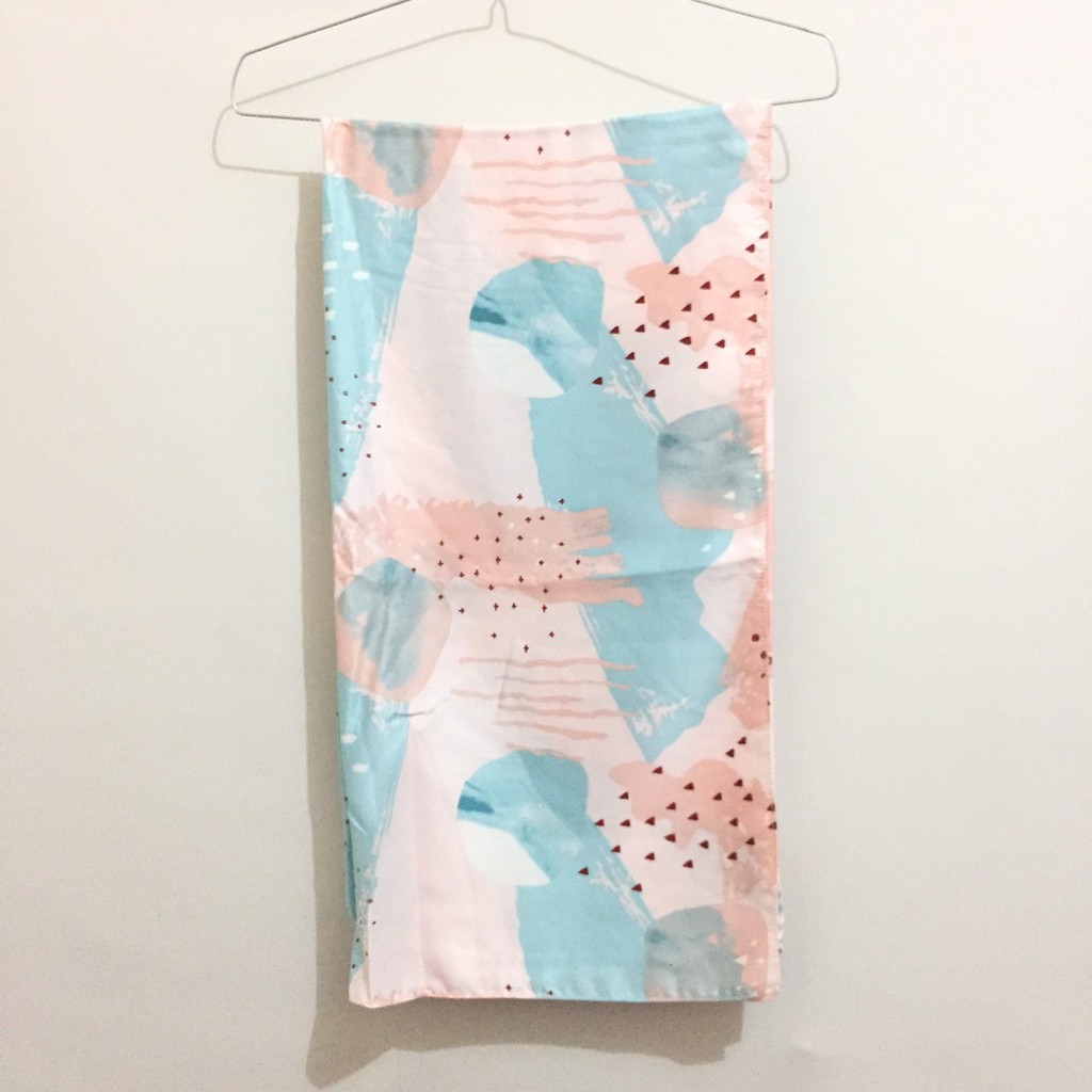 Kerudung Hijab Segiempat Motif Satin Silk