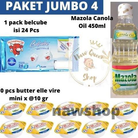 

sZ2Code PAKET MPASI LENGKAP JUMBO 4 (BELCUBE + MAZOLA CANOLA OIL + ELLE & VIRE) R1P8 (masakini)